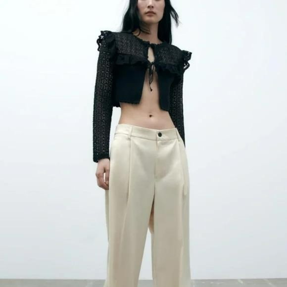 ZARA COMBINATION KNIT CARDIGAN - Picture 5 of 11